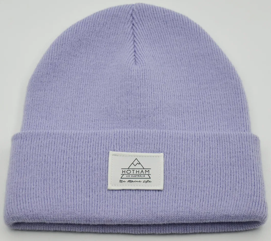 Plain Solid Colors Unisex Winter Knitted Beanie Hats