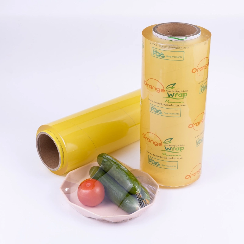 Food Grade Transparent PVC Cling Film Wrap Food PVC Plastic Stretch Film