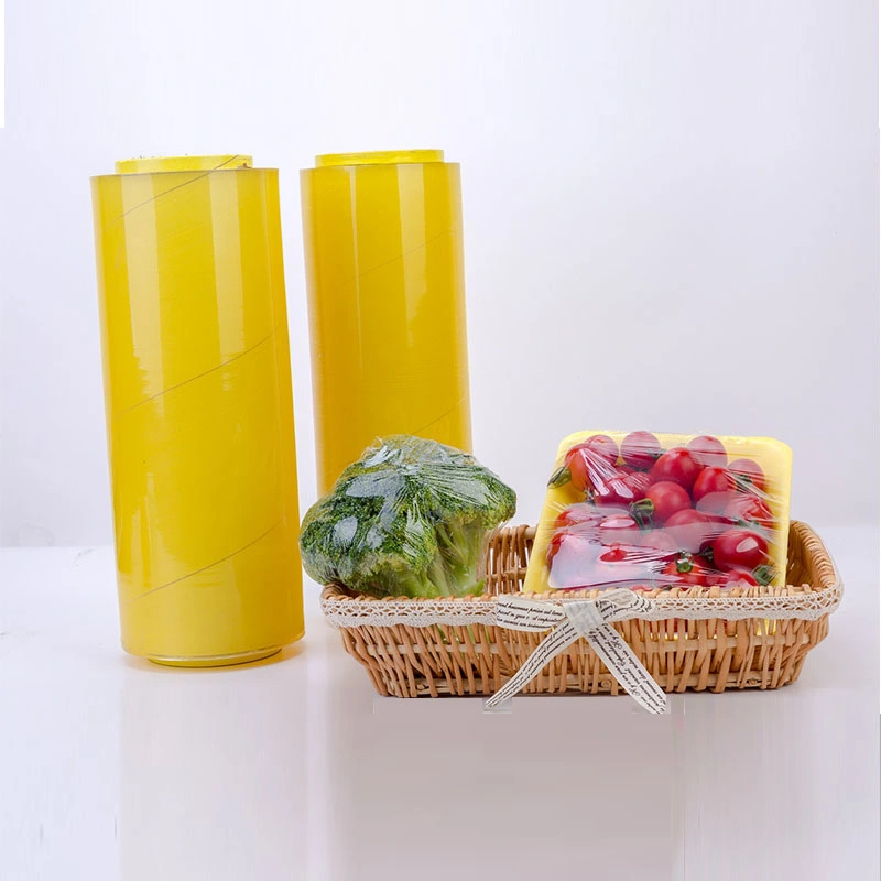 Food Grade Transparent PVC Cling Film Wrap Food PVC Plastic Stretch Film