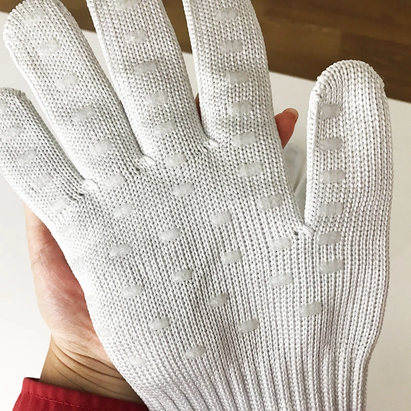 Anti-Slip New White Antiskid Anti-Cut Glove Cut Resistant Knitted Anti Cut Gloves Protect Hands